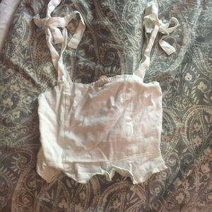 White crop top